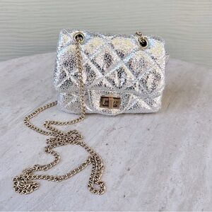Girls Chloe K Crossbody Quilted Purse Bag Clutch